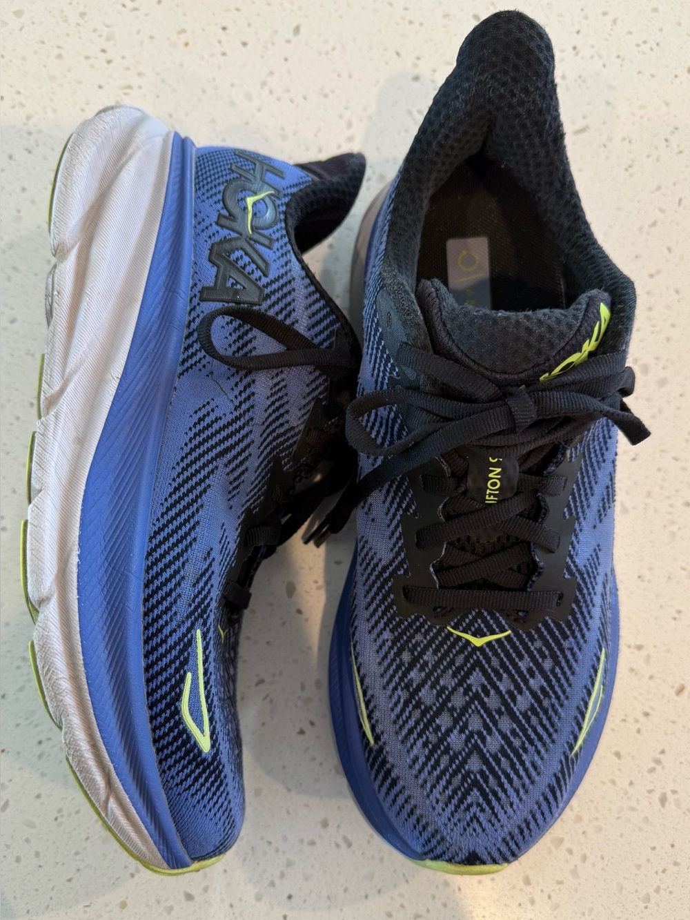 Hoka One One Clifton 9 Shoes Bellwether Running Sneaker Womens 7.5 Shoes Active